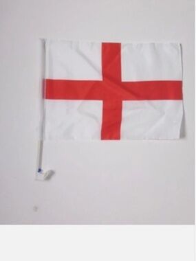 English car window flag